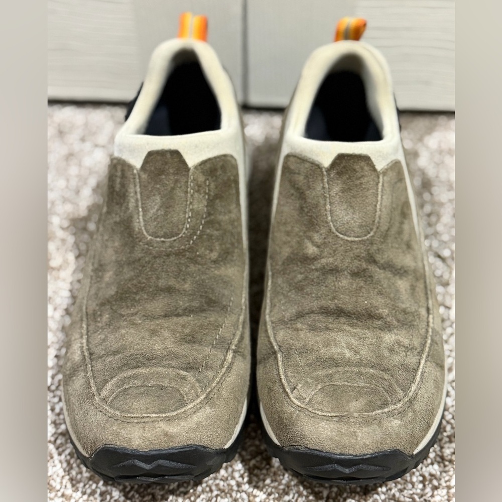 Merrell Polar Moc Waterproof Womens 8.5 Dark Taupe Suede Insulated Slip On Shoes - Picture 3 of 7